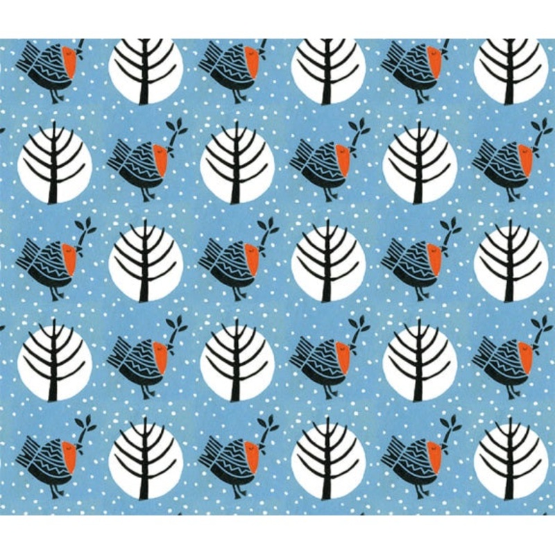 Woodland Robin Sheet Wrap