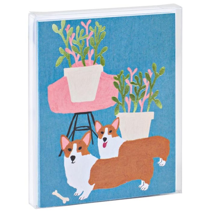 Two Corgis Notecard Set