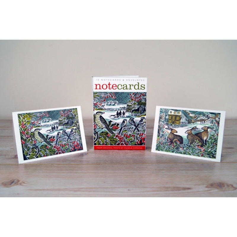 Angela Harding Holly Hedge Hares Pack of 10 Notecards
