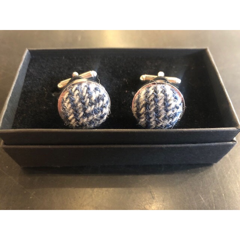 Tweed Cufflinks Mussel