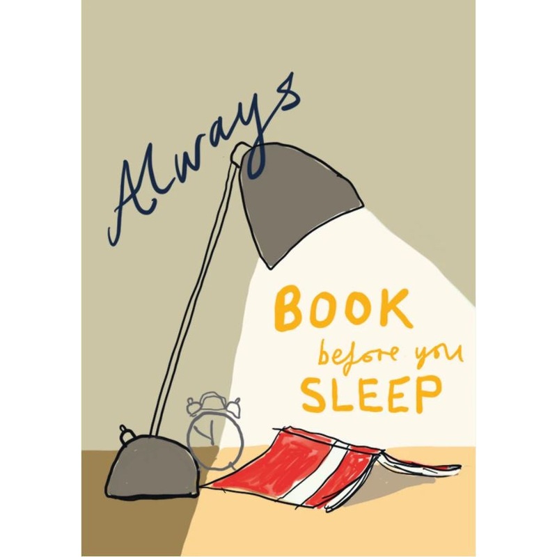 Always Book Before You Sleep Postcard