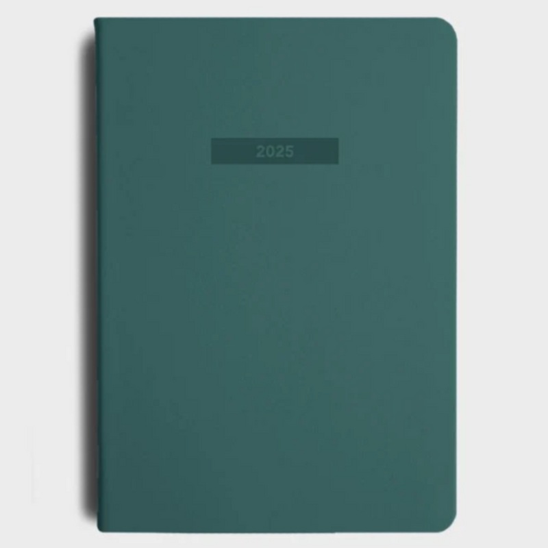 2025 MiGoals A5 Weekly Notes Diary Teal Green