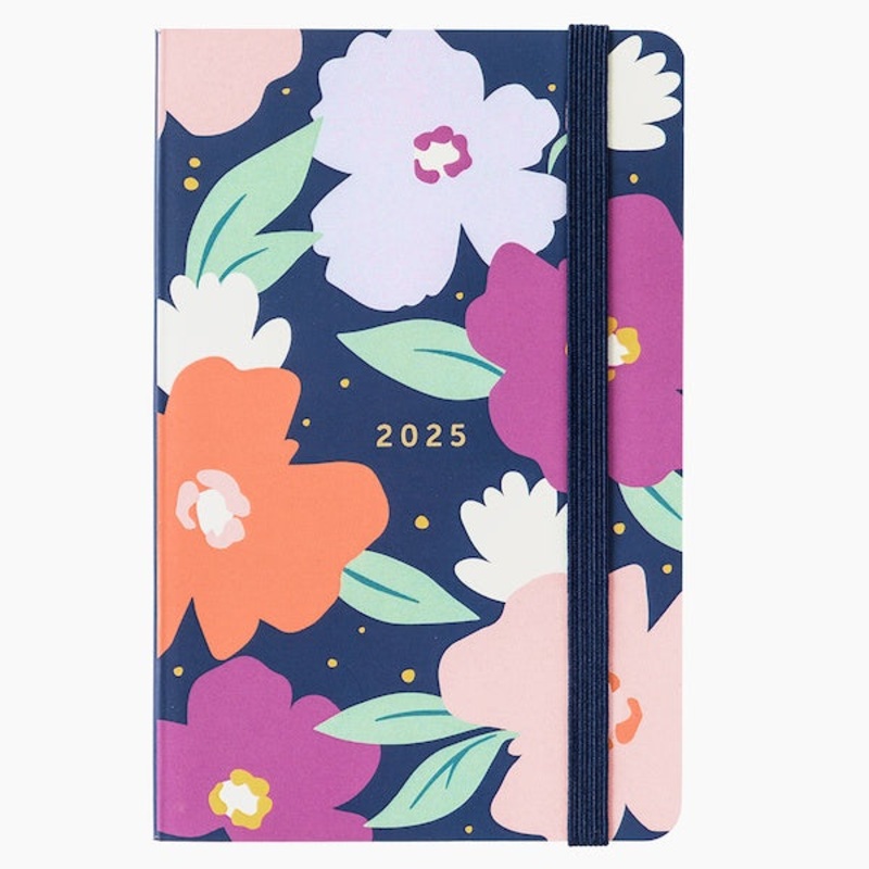 2025 Pocket Diary Navy Daisy
