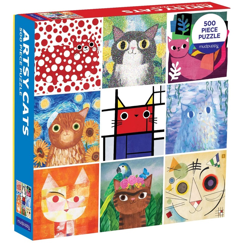 Artsy Cats 500 Piece Puzzle
