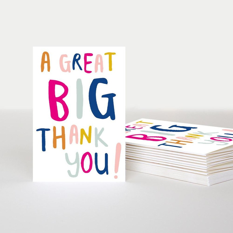 A Great Big Thank You Pack of 10 Cards