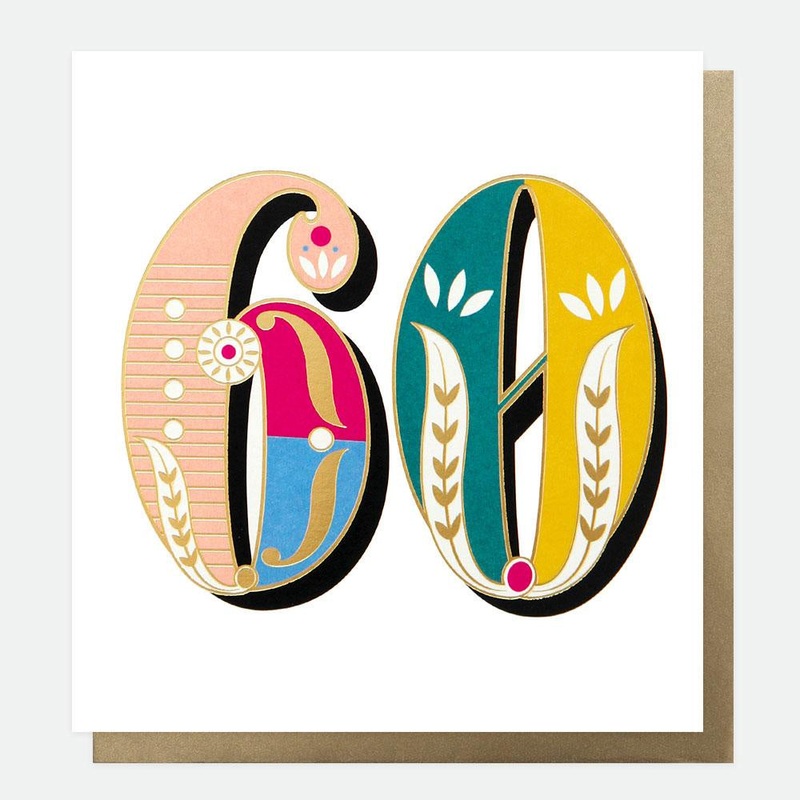 Age 60 Carnival Card