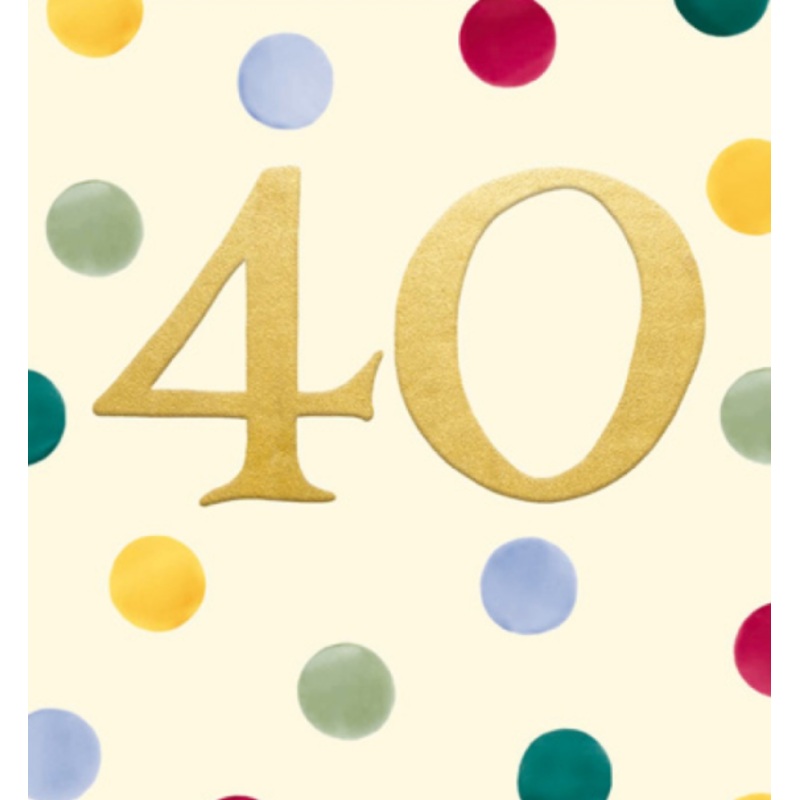 40th Dots Card