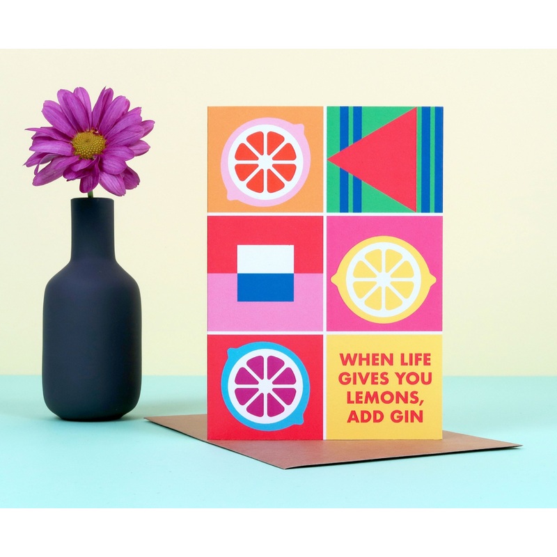 Add Gin Colour Block Card