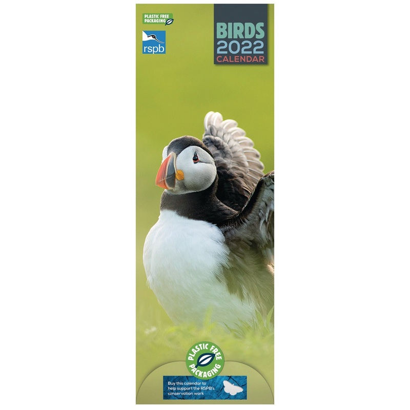 2022 RSPB Birds Slim Calendar