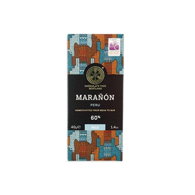 Bean To Bar Milk 60% Maranon Chocolate Nibs 40g