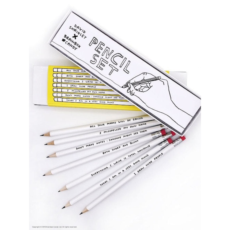 David Shrigley Pencil Set 1
