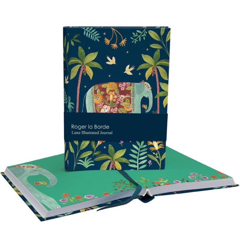 Over The Rainbow Elephant Illustrated Journal