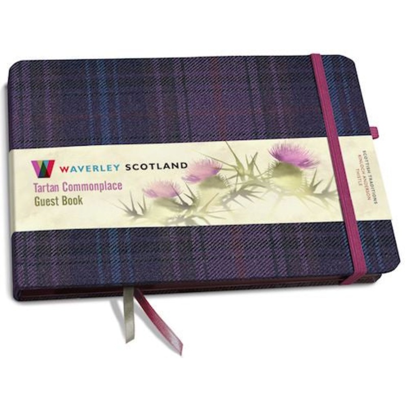 Tartan Cloth Guest Book - Kinloch Anderson Thistle