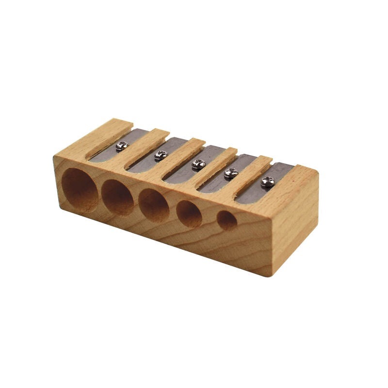 5 Sizes Wooden Pencil Sharpener