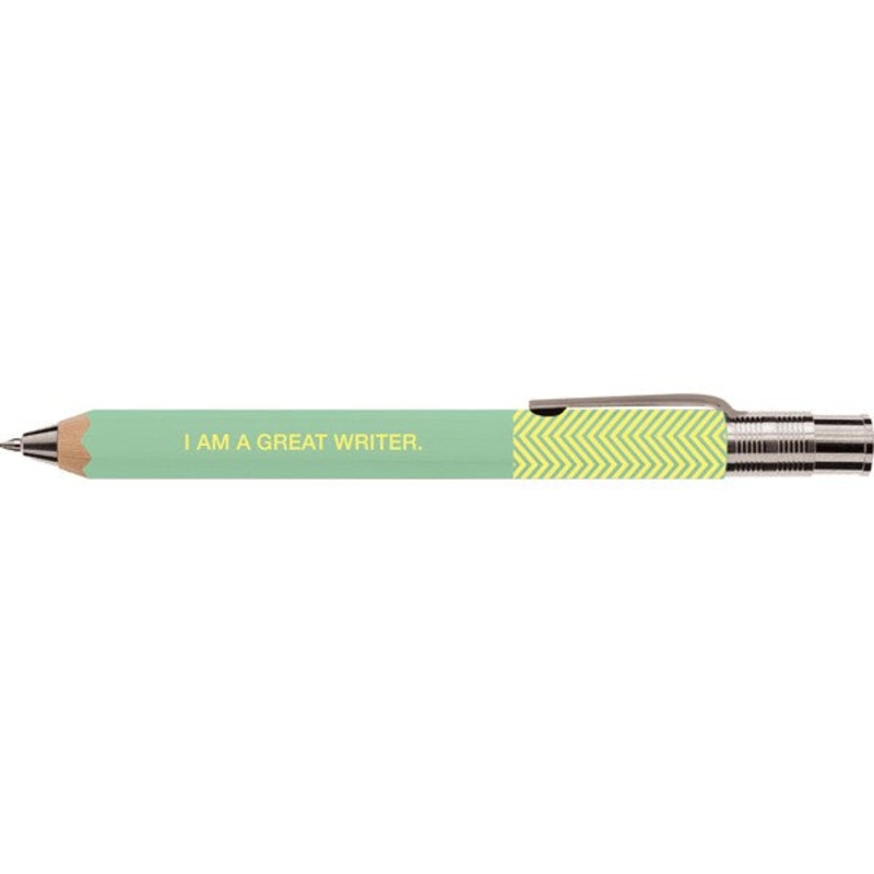 I am a Great Writer Mint Zig Zag Pen
