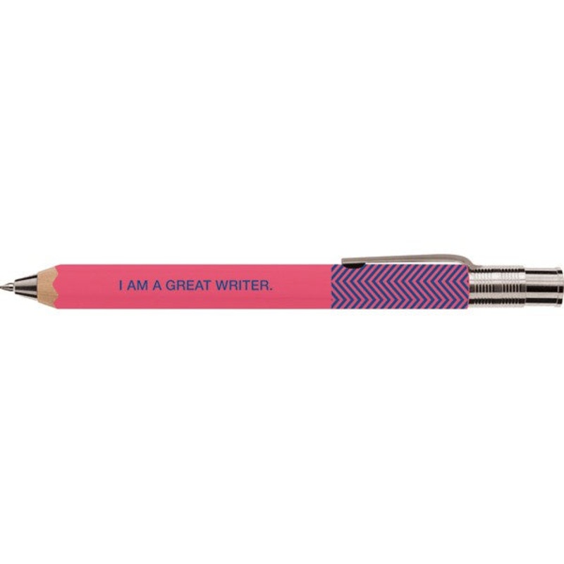 I am a Great Writer Pink Zig Zag Pen