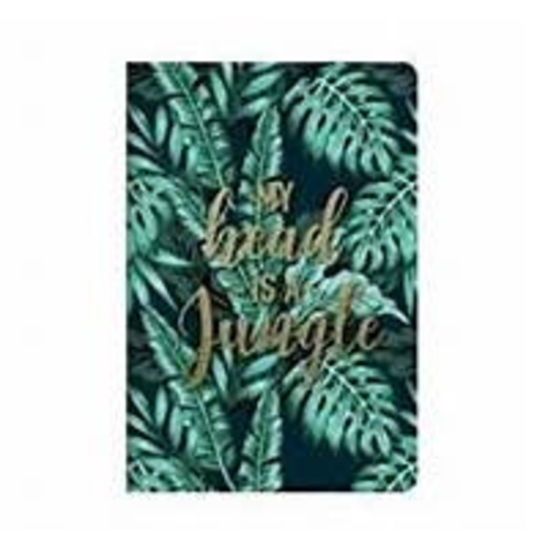 My Head is a Jungle Medium Plain Notebook