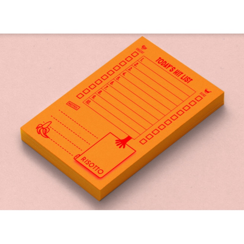 To Do List Orange Risograph
