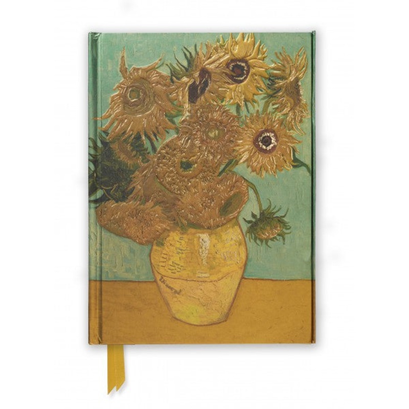 Vincent Van Gogh Sunflowers Foiled Journal
