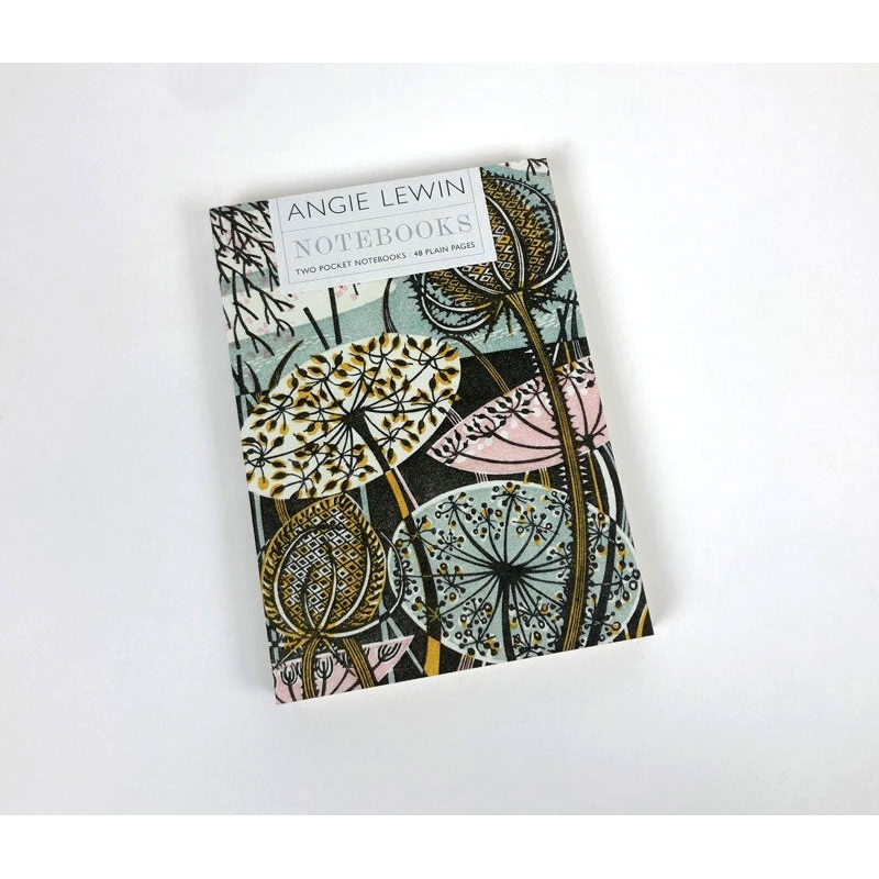 Teasel Autumn Teasels Notebooks by Angie Lewin