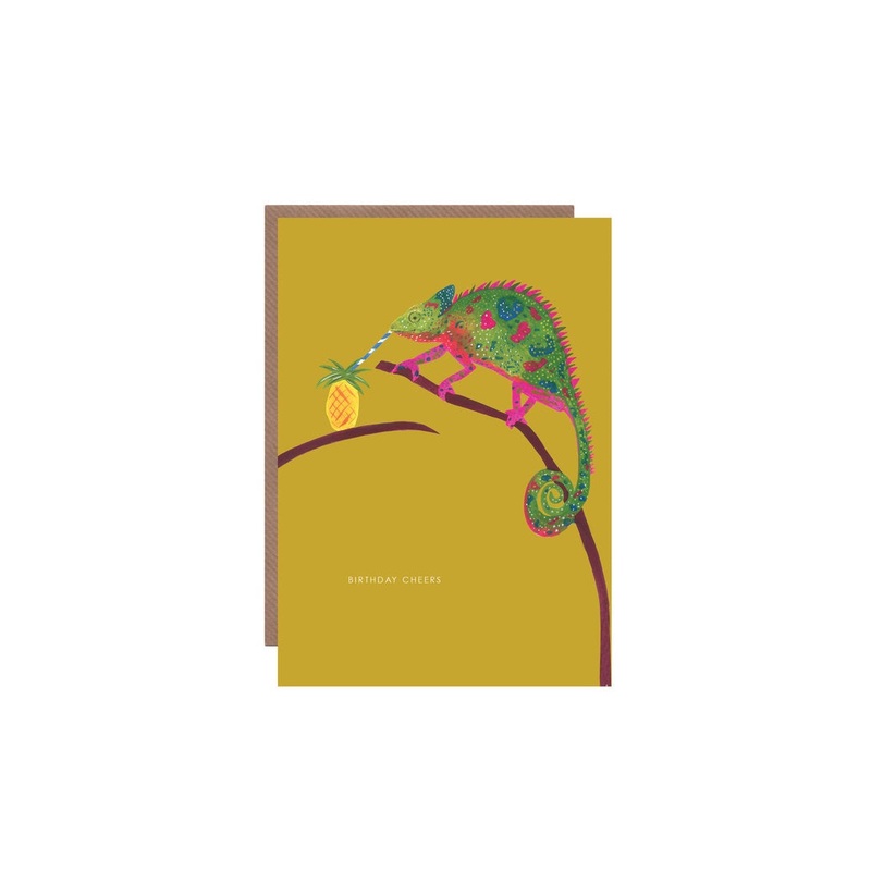 Birthday Cheers Chameleon Card