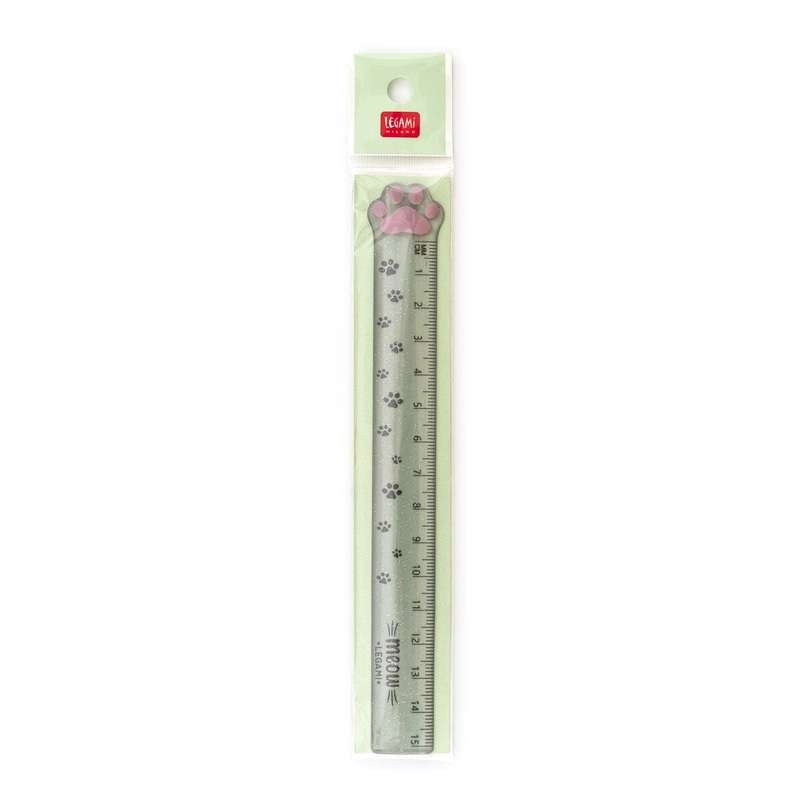 Meow Cat Paw 15cm Ruler