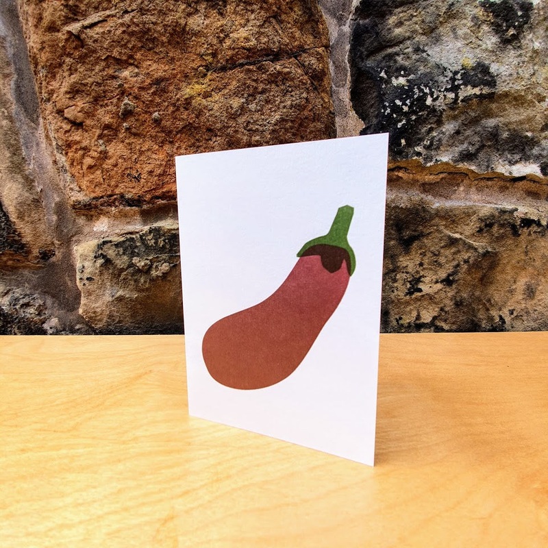 Aubergine Print Card