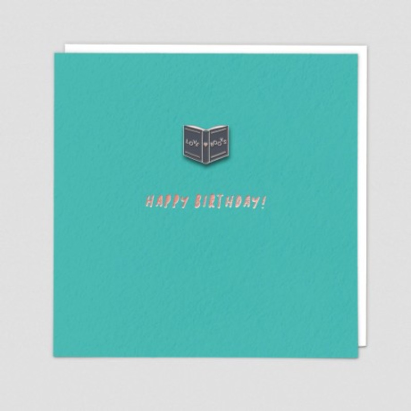 Book Pin Badge Card