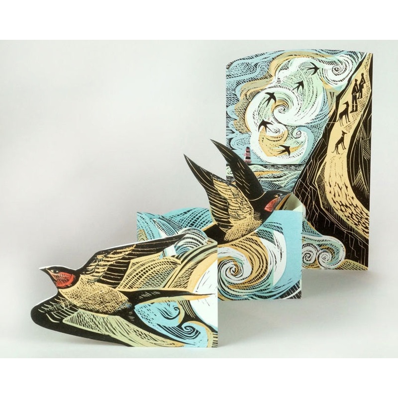 Cornish Swallows 3D Card