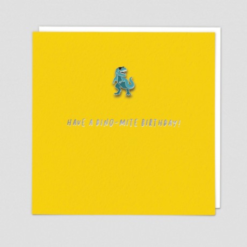 Dino-Mite Pin Badge Card