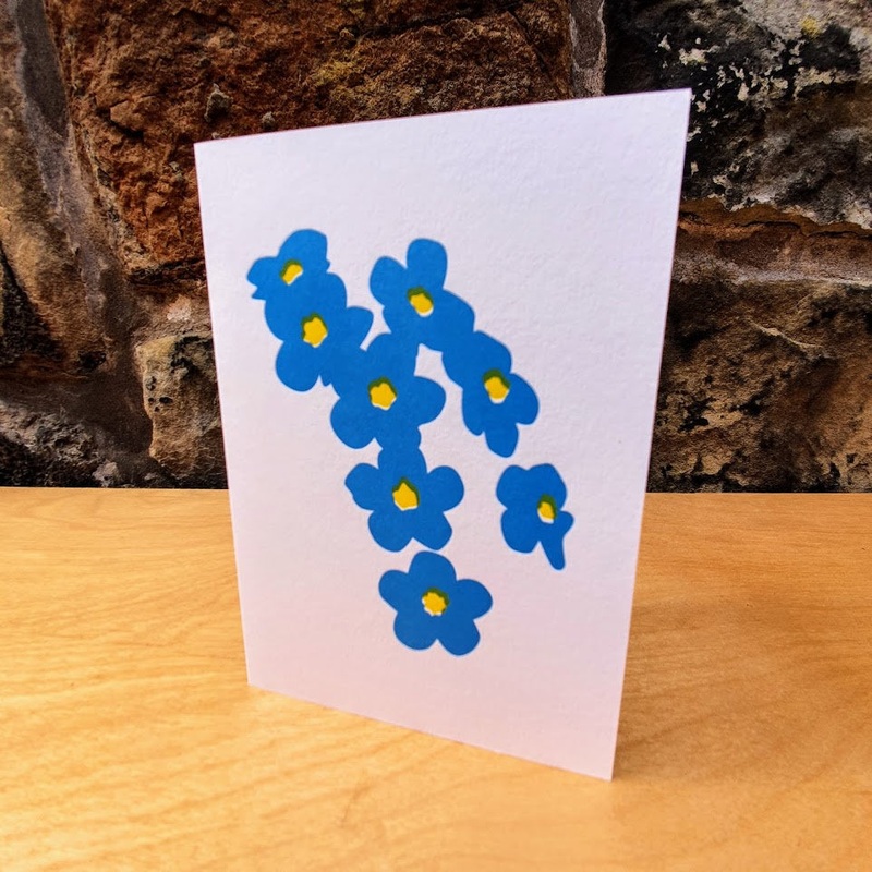 Forget Me Not Print Card