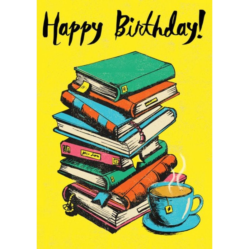 Happy Birthday Books Card