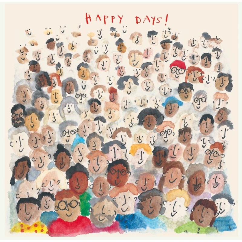 Happy Days Crowd Card
