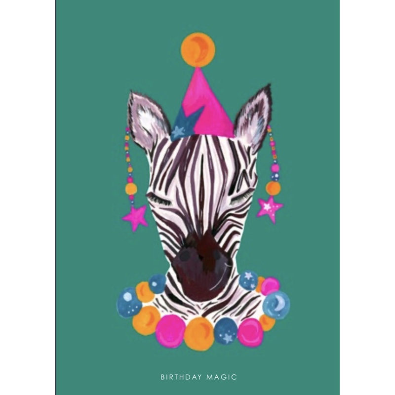 Magic Party Zebra card