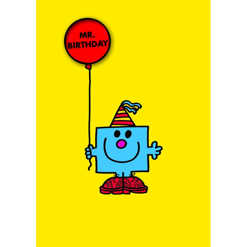 Mr Birthday Card with Badge