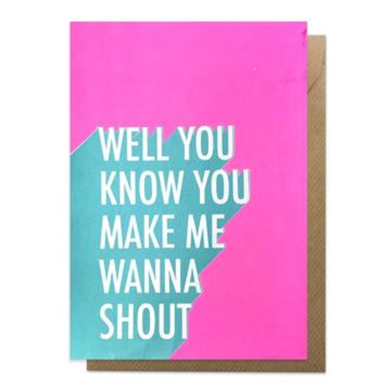 Shout Scottish Lyric Card