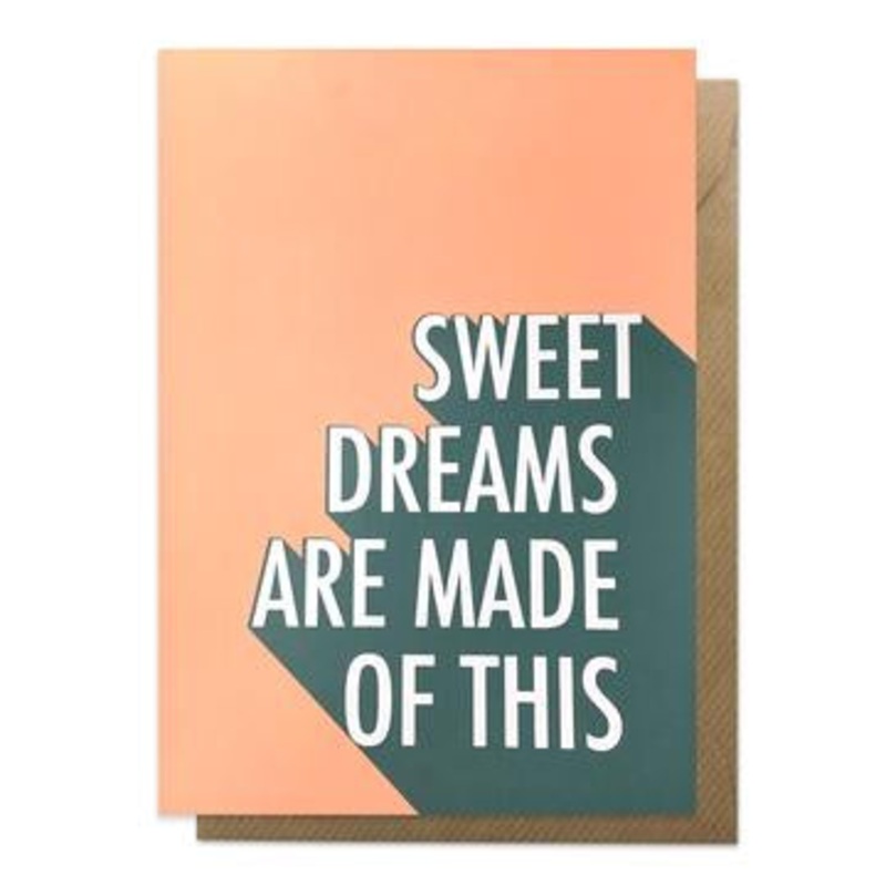 Sweet Dreams Scottish Lyric Card