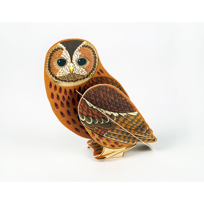 Tawny Owl 3D Pop Out Card