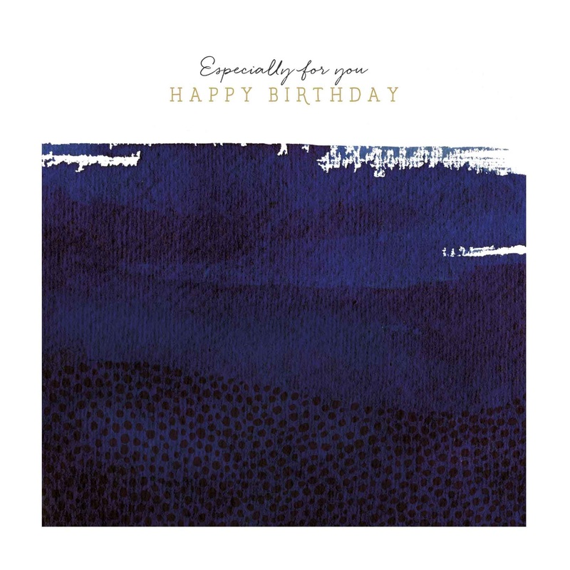 Abstract Sea Birthday Card