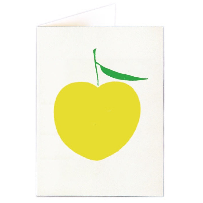 Apple Blank Letterpress Card