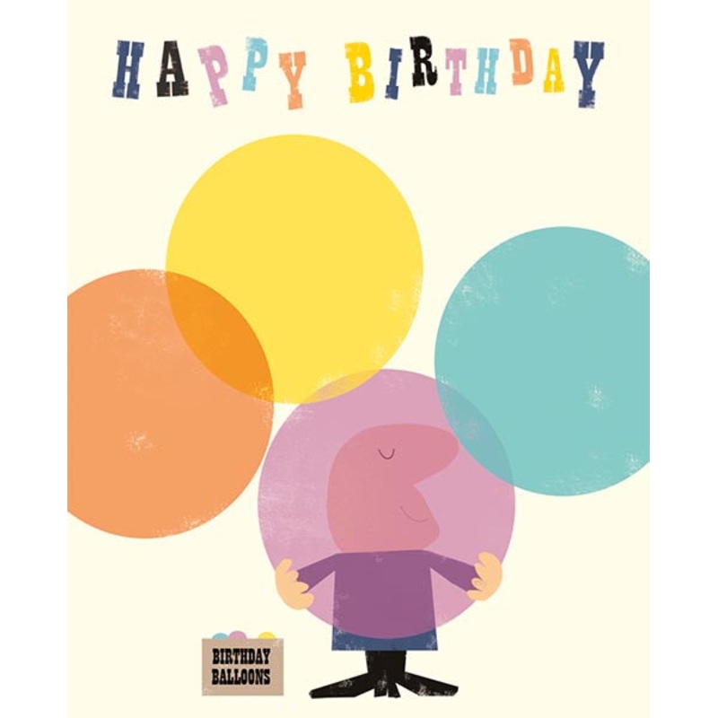 Birthday Balloons Happy Birthday Card