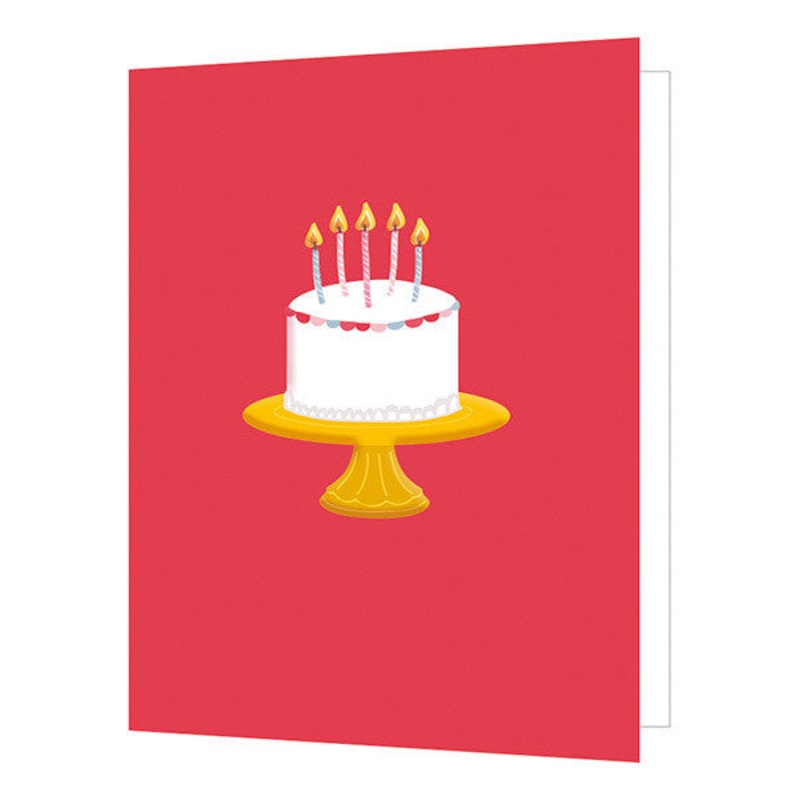Birthday Cake Cut Out Card
