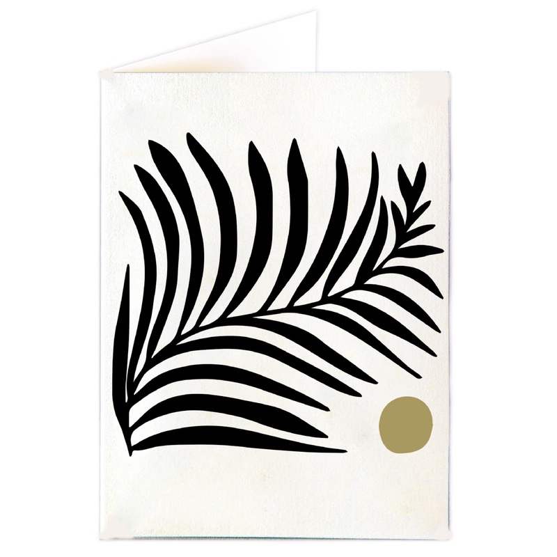 Daylight Fern Blank Letterpress Card