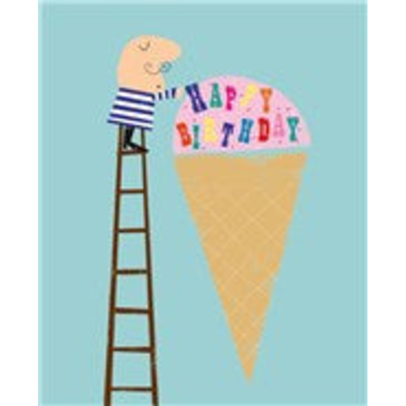 Giant Ice Cream Cone Birthday Card