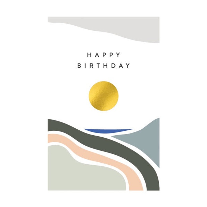 Golden Circle Birthday Card