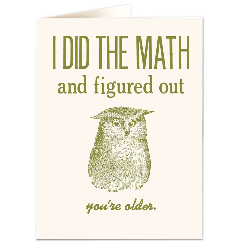 I Did The Maths Birthday Card