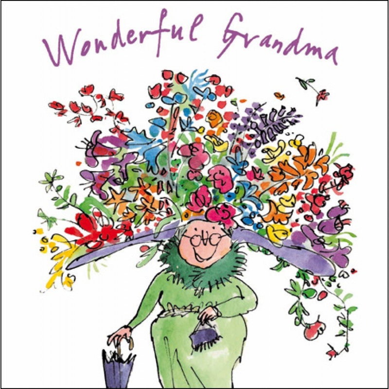 Quentin Blake Wonderful Grandma Mothers Day Card