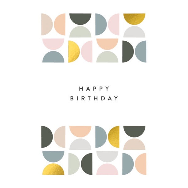 Tiled Pattern Birthday Card