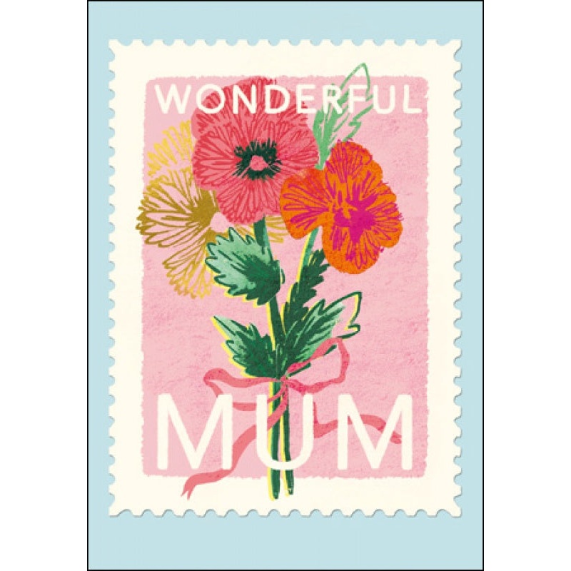 Wonderful Mum Poppies Mother's Day Card