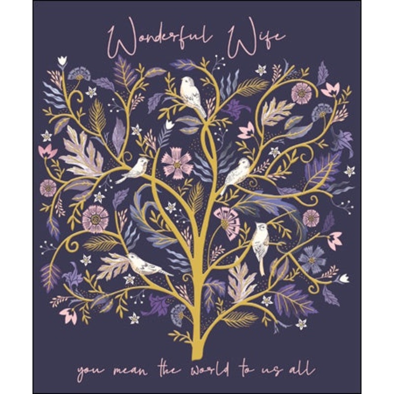 Wonderful Wife you Mean the World Mother's Day Card